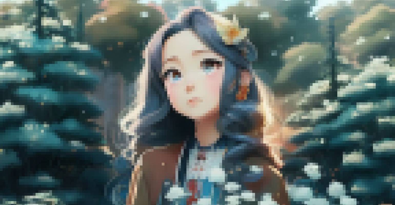 A small pixelated anime girl picture