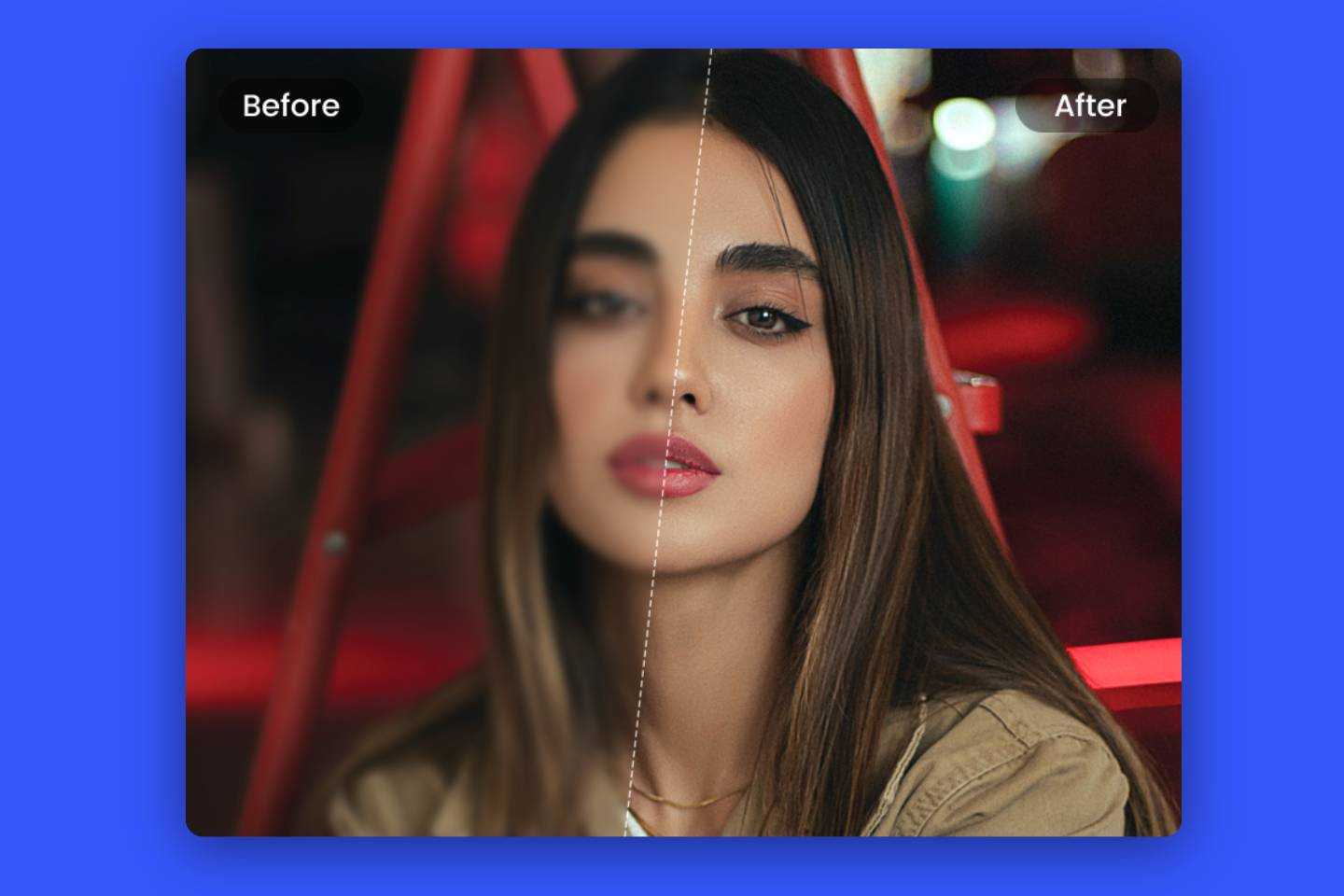 Unblur image online automatically with Fotor AI photo blur remover